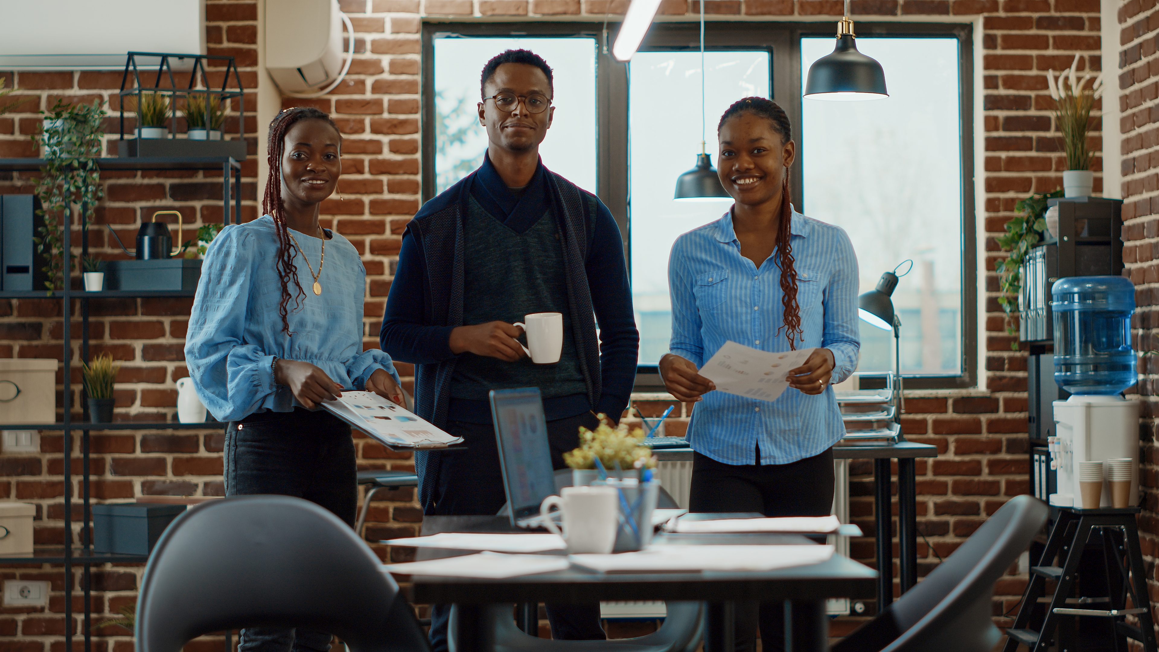 Team meeting in modern office